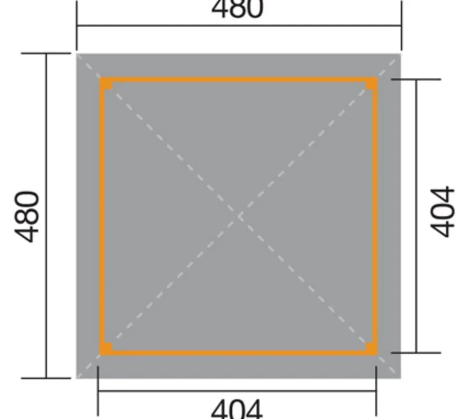 Weka Gartenoase 651 A Gr. 2, ca. B480/H314/T480 cm
