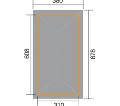Weka Gartenoase 651 B Gr. 2, ca. B678/H306/T380 cm