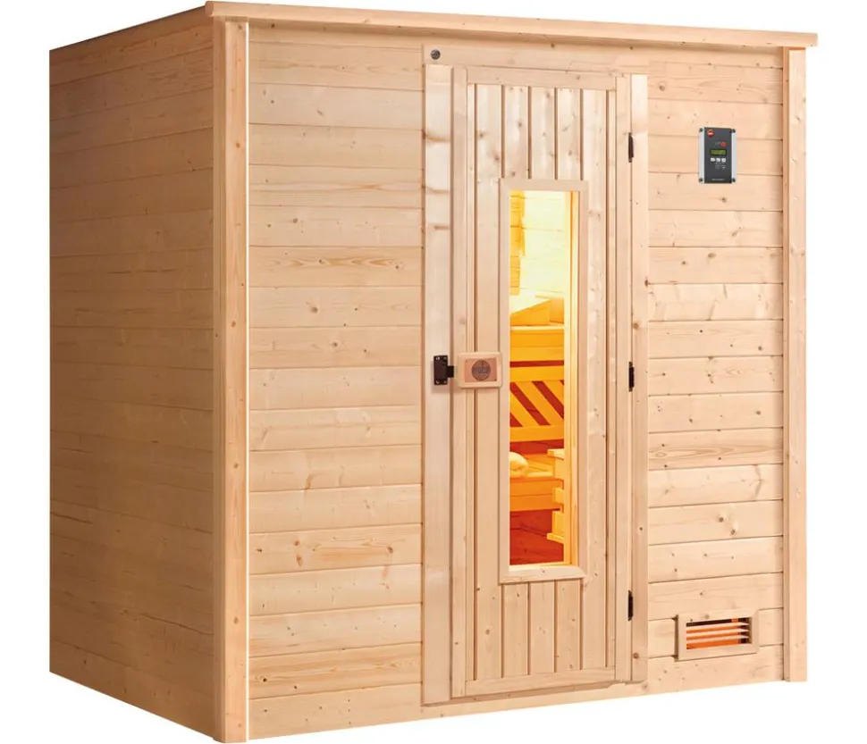 Weka Sauna Bergen mit Holztür