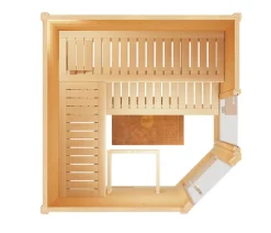 Weka Sauna Cubilis mit Glastür und Fenster