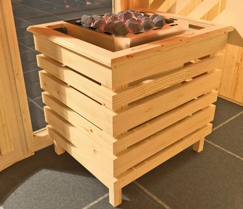Weka Sauna Sara mit Glastür und Fenster, inkl. Ofen