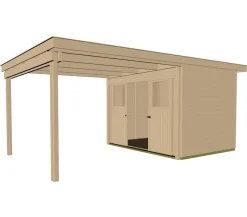 Weka Schiebetürhaus 225 + 295 cm XL-Anbau