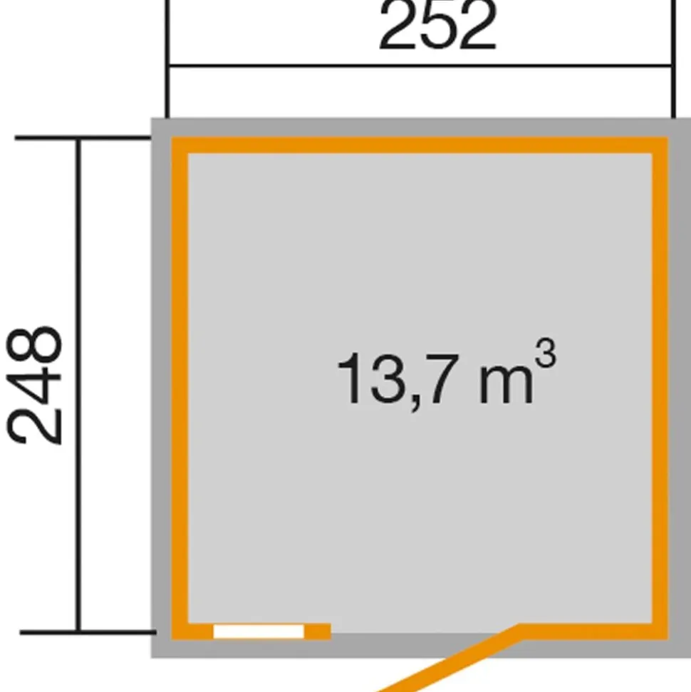 Weka Schwedenhaus 410 Gr. 1