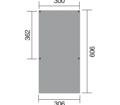 Weka Y-Carport, ca. B306/H250/T606 cm