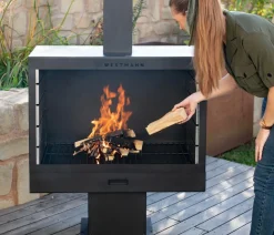 Westmann Gartenkamin, ca. B41/H160/T90 cm