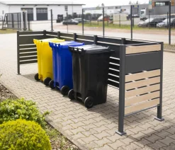 Westmann Mülltonnenverkleidung Planum 5er Box, ca. B410/H120/T90 cm