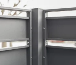 Westmann Mülltonnenverkleidung Planum 4er Box, ca. B330/H150/T90 cm