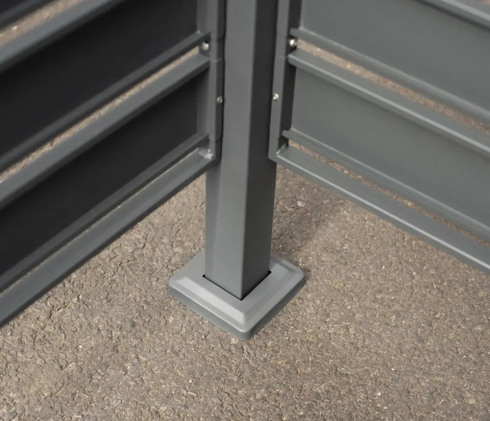Westmann Mülltonnenverkleidung Planum 4er Box, ca. B330/H150/T90 cm