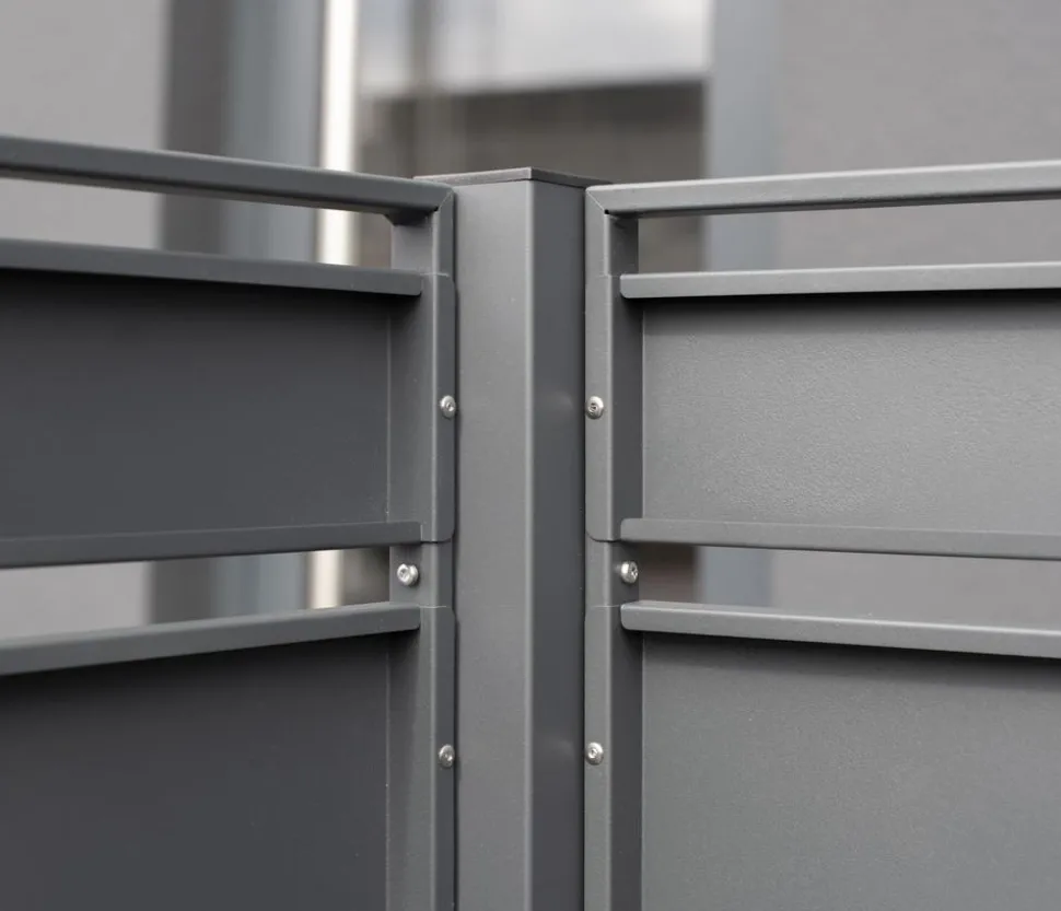 Westmann Mülltonnenverkleidung Planum 4er Box, ca. B330/H150/T90 cm