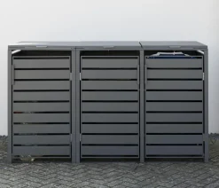 Westmann Mülltonnenverkleidung Kubus 3er Box, ca. B200/H116/T80 cm