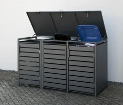 Westmann Mülltonnenverkleidung Kubus 3er Box, ca. B200/H116/T80 cm