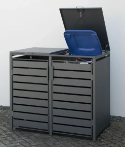 Westmann Mülltonnenverkleidung Planum 2er Box, ca. B170/H120/T90 cm