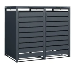 Westmann Mülltonnenverkleidung Planum 2er Box, ca. B170/H120/T90 cm