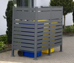 Westmann Mülltonnenverkleidung Planum 2er Box, ca. B170/H150/T90 cm