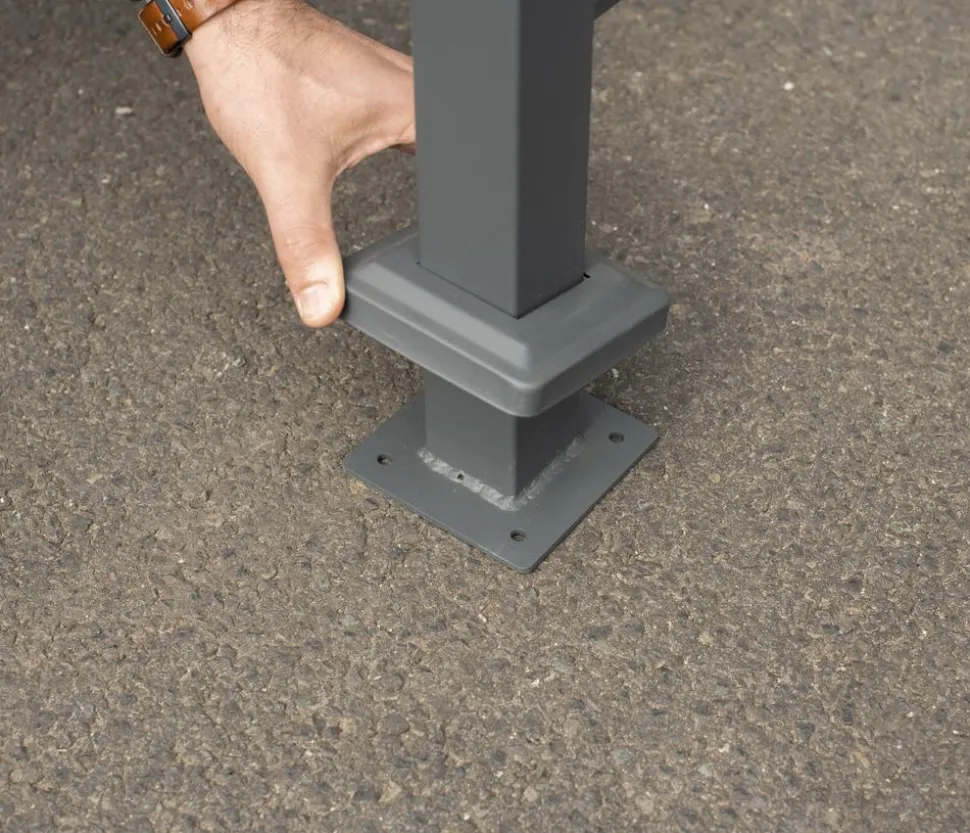 Westmann Mülltonnenverkleidung Planum 4er Box, ca. B330/H120/T90 cm