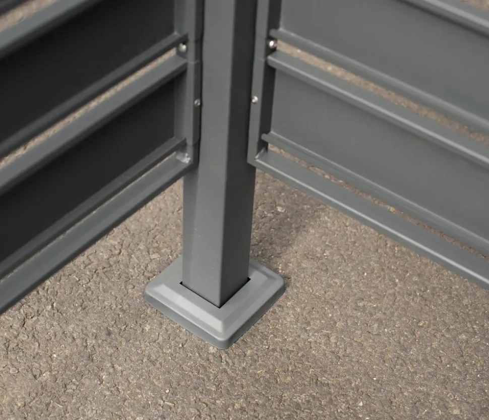 Westmann Mülltonnenverkleidung Planum 5er Box, ca. B410/H150/T90 cm