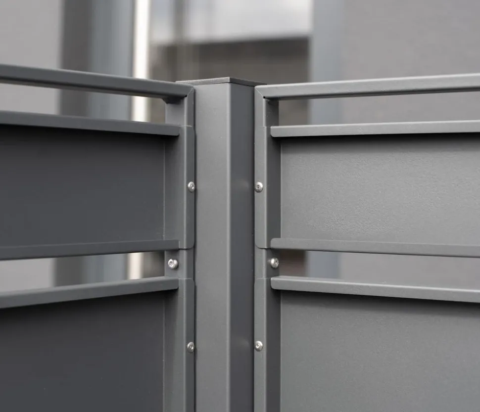 Westmann Mülltonnenverkleidung Planum 5er Box, ca. B410/H150/T90 cm