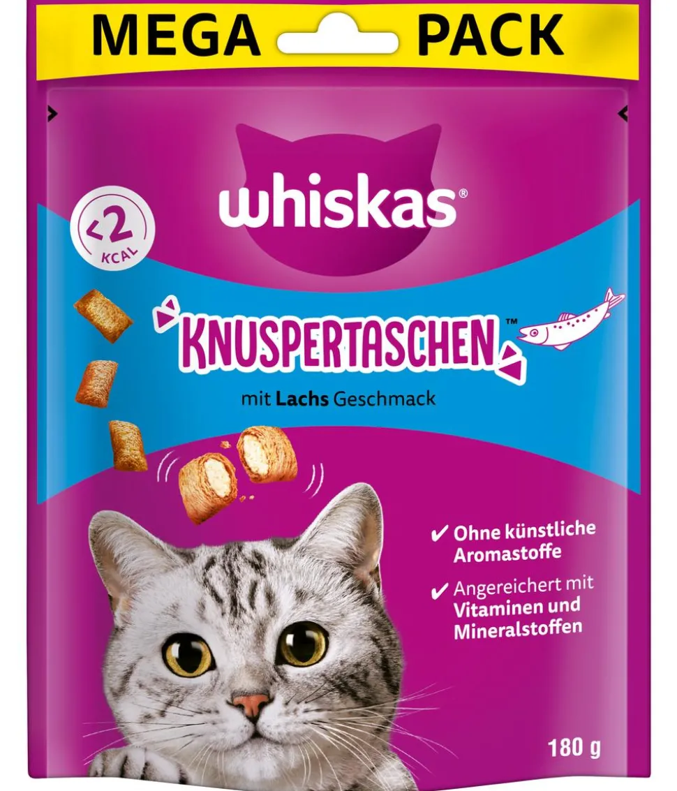 Whiskas® Katzensnack Knuspertaschen, 180 g