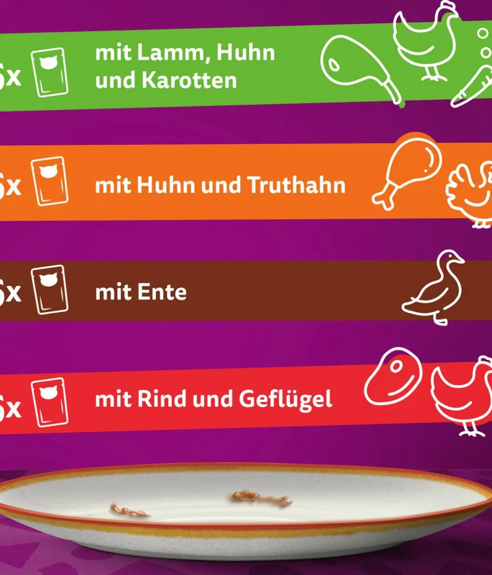 Whiskas® Nassfutter für Katzen Multipack Tasty Mix Country Collection in Sauce, Adult