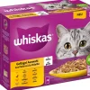 Whiskas® Nassfutter für Katzen Multipack 7+ Geflügel Auswahl in Gelee, Senior, 12 x 85 g