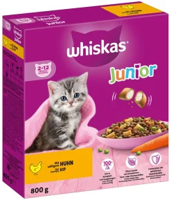 Whiskas® Trockenfutter für Katzen Junior, Huhn