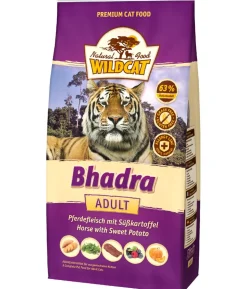 WILDCAT Trockenfutter für Katzen Bhadra Adult, Pferd & Süßkartoffeln, 3 kg