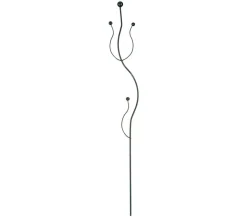 Windhager Metall-Orchideenstütze, Wellenform, grün, 55 cm