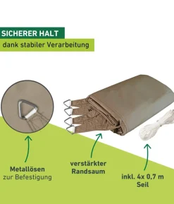 Windhager Sonnensegel Cannes, rechteckig, ca. B500/T400 cm