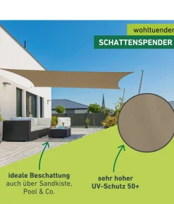 Windhager Sonnensegel Cannes, rechteckig, ca. B500/T400 cm