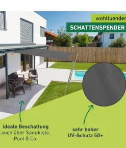 Windhager Sonnensegel Cannes, quadratisch, ca. B400/T400 cm