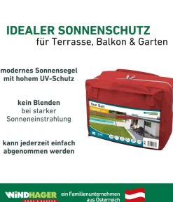 Windhager Sonnensegel Cannes, quadratisch, ca. B500/T500 cm