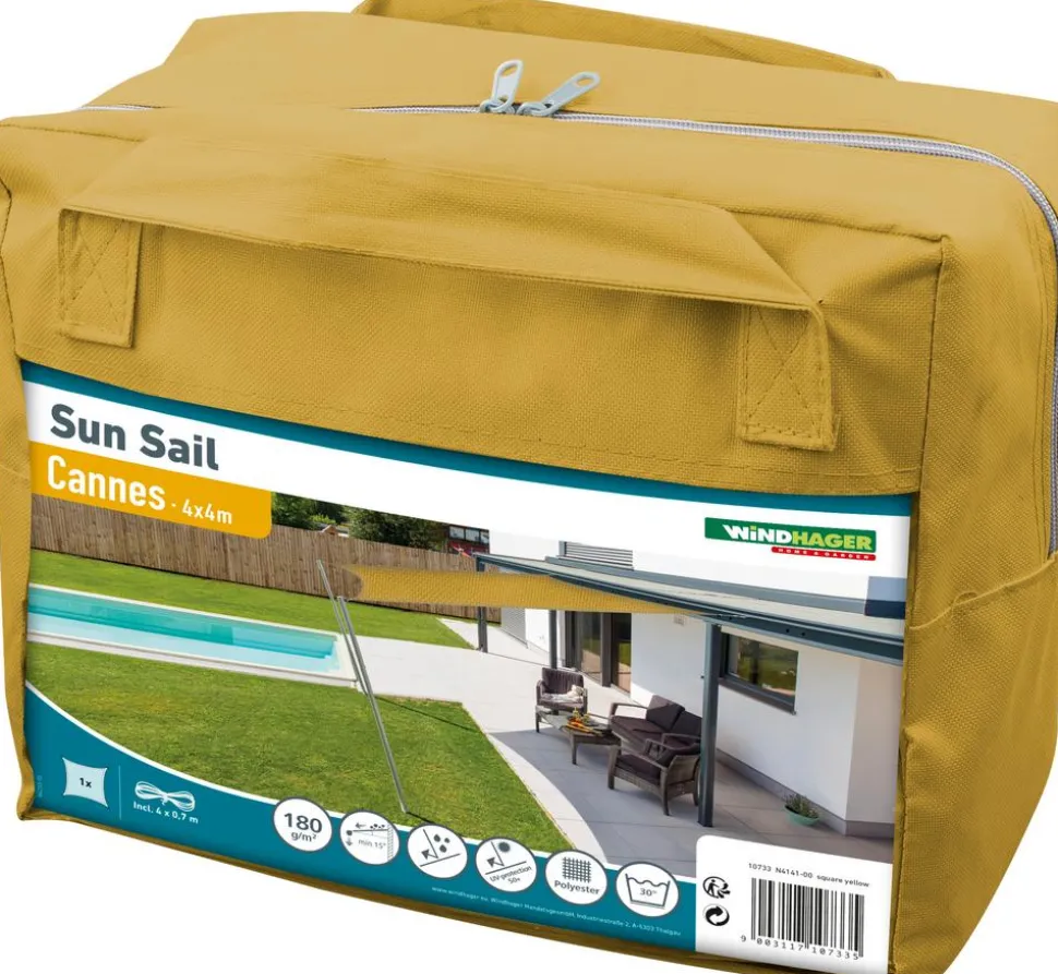 Windhager Sonnensegel Cannes, quadratisch, ca. B400/T400 cm