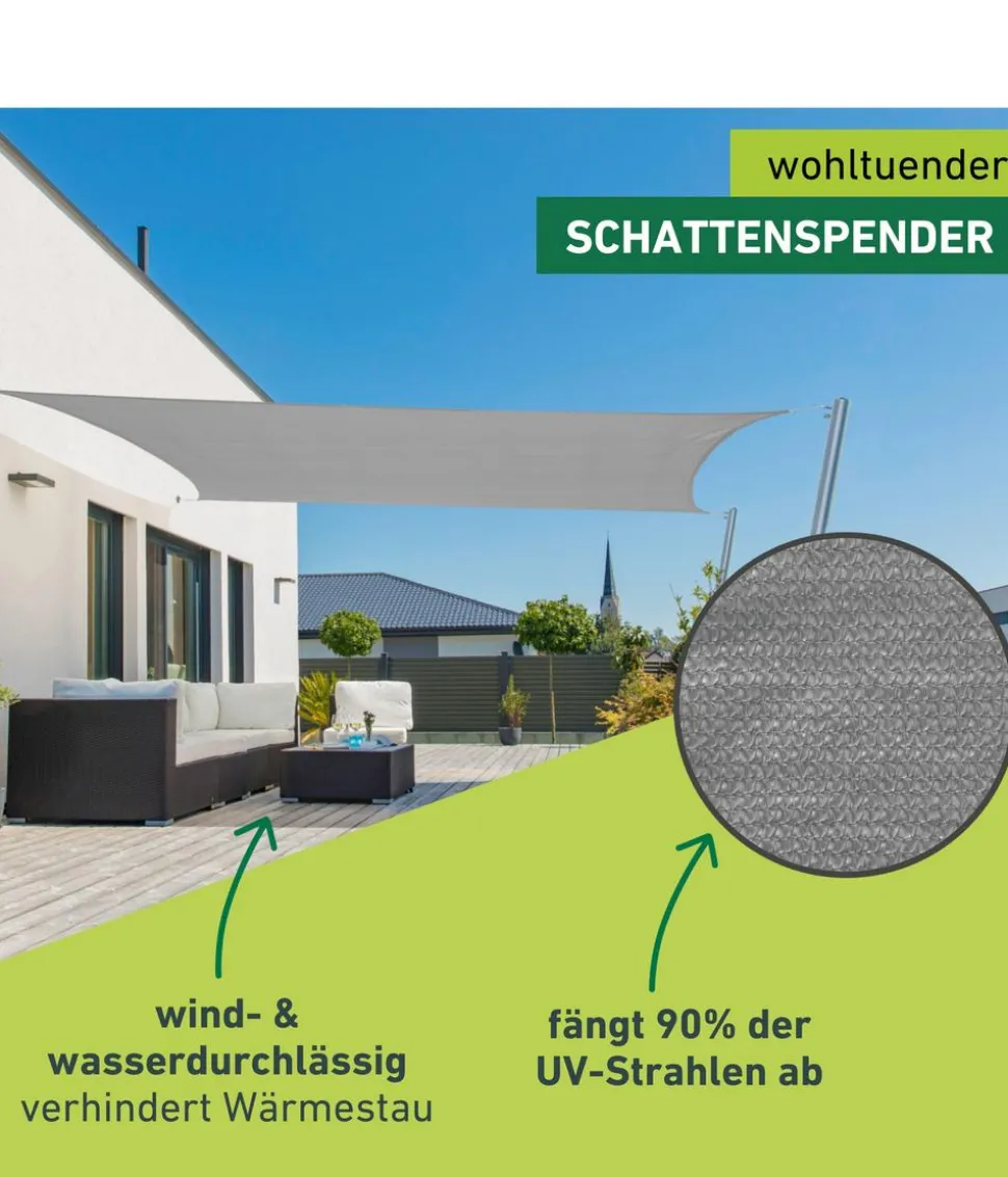 Windhager Sonnensegel Capri, rechteckig, ca. B400/T300 cm