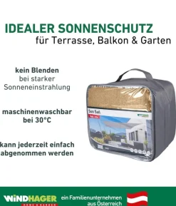 Windhager Sonnensegel Capri, rechteckig, ca. B500/T400 cm