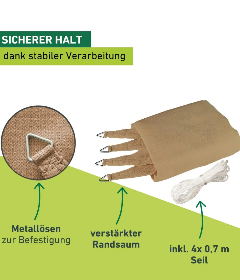 Windhager Sonnensegel Capri, rechteckig, ca. B500/T400 cm