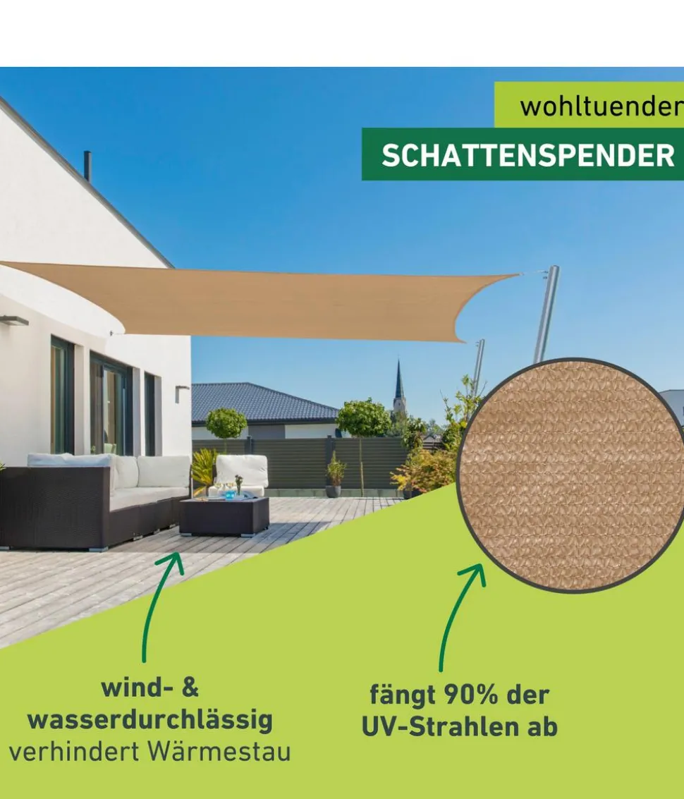 Windhager Sonnensegel Capri, rechteckig, ca. B400/T300 cm