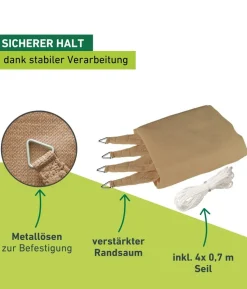 Windhager Sonnensegel Capri, rechteckig, ca. B400/T300 cm