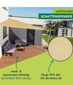 Windhager Sonnensegel Capri, dreieckig, ca. B400/T400 cm