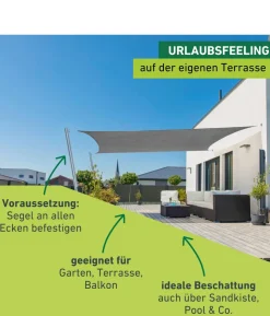 Windhager Sonnensegel Capri, rechteckig, ca. B500/T400 cm