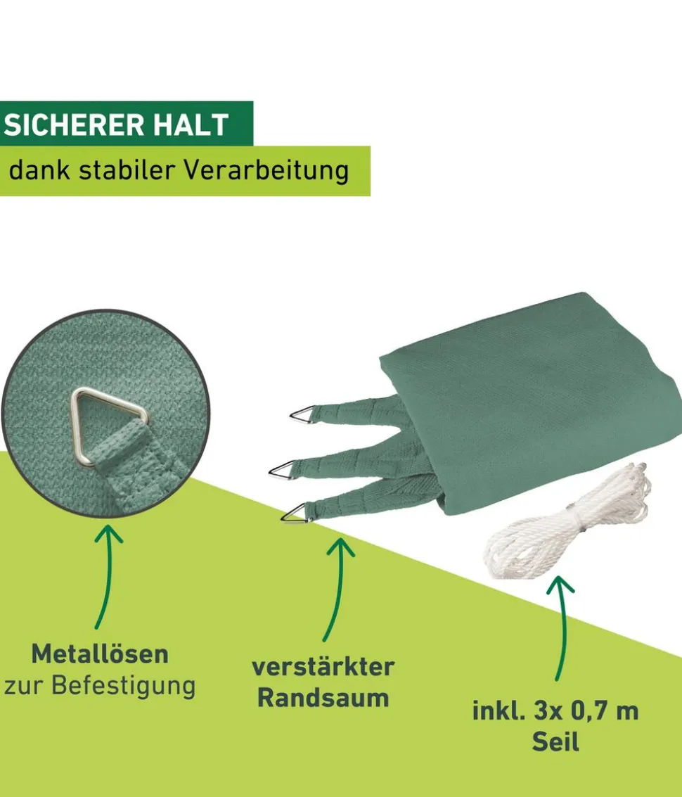 Windhager Sonnensegel Capri, dreieckig, ca. B500/T500 cm