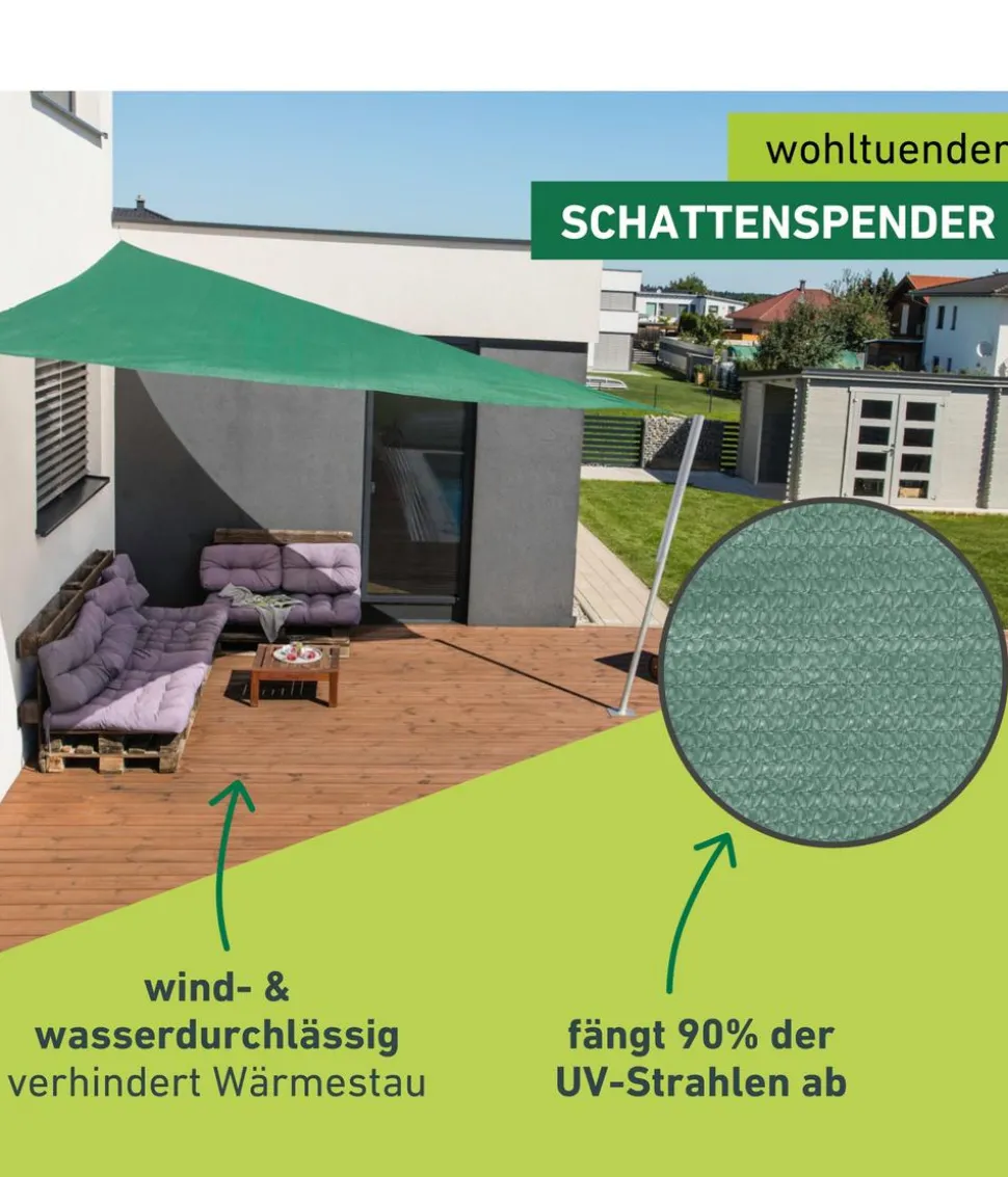 Windhager Sonnensegel Capri, dreieckig, ca. B500/T500 cm