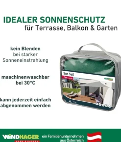 Windhager Sonnensegel Capri, dreieckig, ca. B500/T500 cm