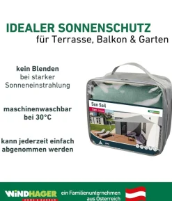 Windhager Sonnensegel Capri, dreieckig, ca. B500/T500 cm