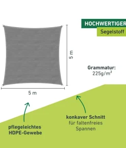 Windhager Sonnensegel Capri, rechteckig, ca. B500/T400 cm