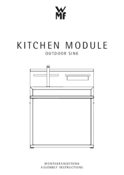 WMF Outdoor-Küche Spülenmodul, ca. B90/H112/T81 cm