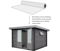 Wolff Finnhaus Gartenhaus WPC-Trend D, ca. B340/H221/332 cm