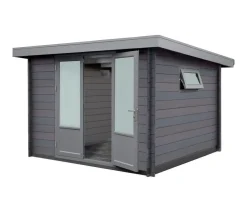 Wolff Finnhaus Gartenhaus WPC-Trend D, ca. B340/H221/332 cm