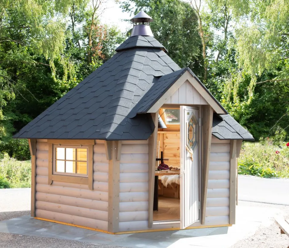 Wolff Finnhaus Grillkota 9 de luxe C DS, ca. B438/H364/T388 cm