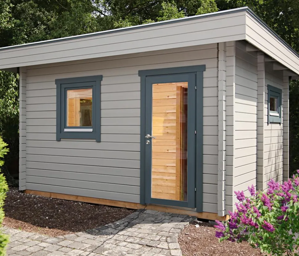 Wolff Finnhaus Saunahaus de luxe Keijo 70, ca. B459/H257/T465 cm