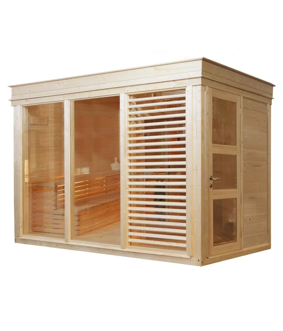 Wolff Finnhaus Sauna Paradiso 2-Raum, ca. B329/H261/T229 cm